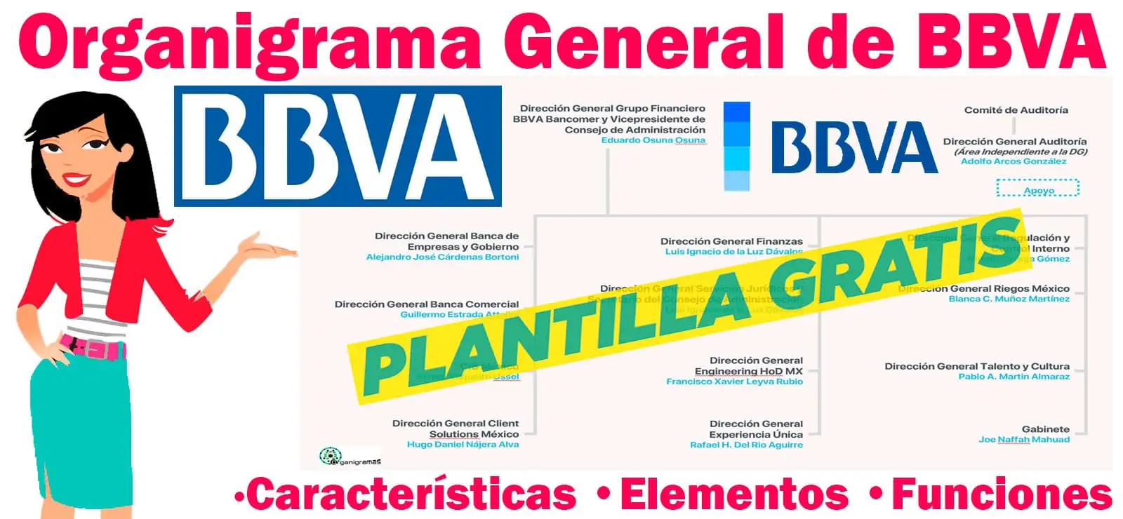 Organigrama General de BBVA - Características, Elementos y Funciones - Incluye Plantilla Gratis | Sitio Web Oficial organigramas.com.es