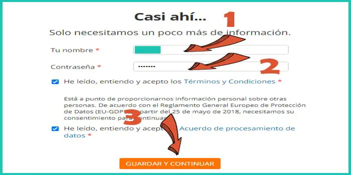 Paso 1.2: Nombre y contraseña - ¿Cómo Hacer un Organigrama con Pidoco? | Sitio web oficial: organigramas.com.es