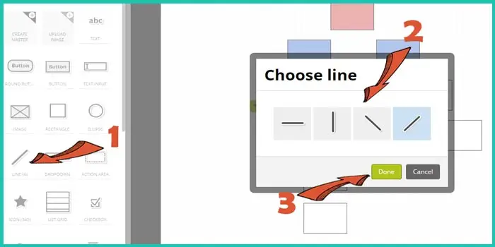 Paso 3: Líneas o flechas de enlace de conexión - ¿Cómo Hacer un Organigrama con Pidoco? | Sitio web oficial: organigramas.com.es